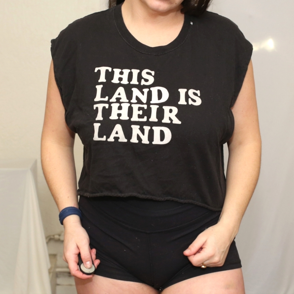 Black This Land Tee - S
